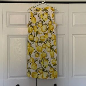 Alyx Yellow Lemon-Print Sleeveless Shift Dress